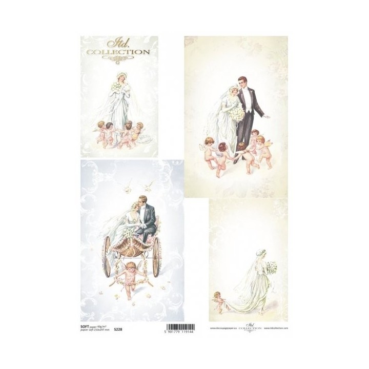 Decoupagepapier Soft ITD S0228