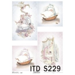Decoupagepapier Zacht ITD S0229