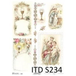 Decoupagepapier Soft ITD S0234