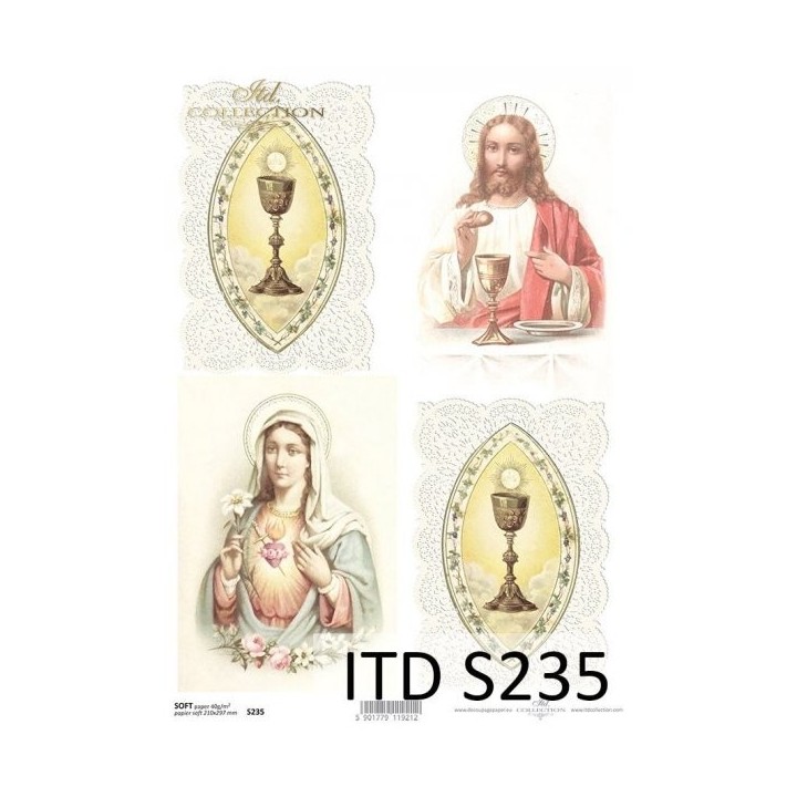 Decoupagepapier Soft ITD S0235