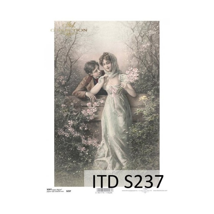Decoupagepapier Zacht ITD S0237