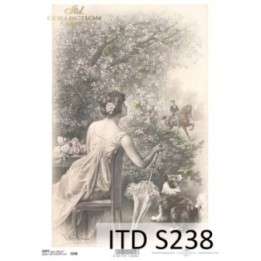 Decoupagepapier Soft ITD S0238