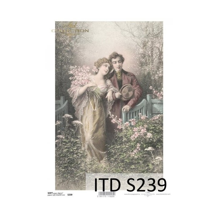 Decoupagepapier Zacht ITD S0239