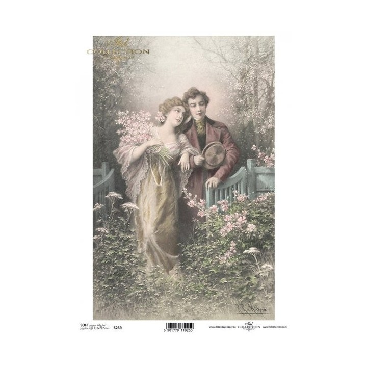 Decoupagepapier Zacht ITD S0239