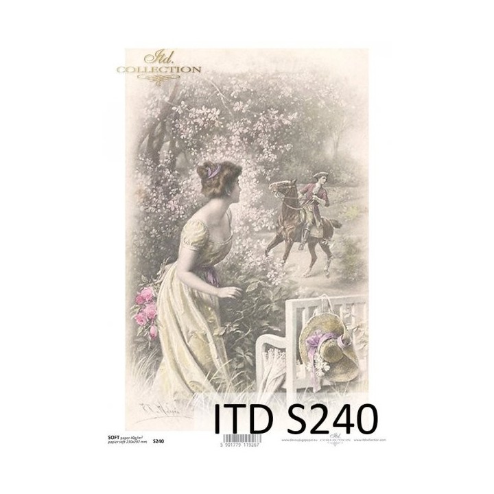 Decoupagepapier Soft ITD S0240