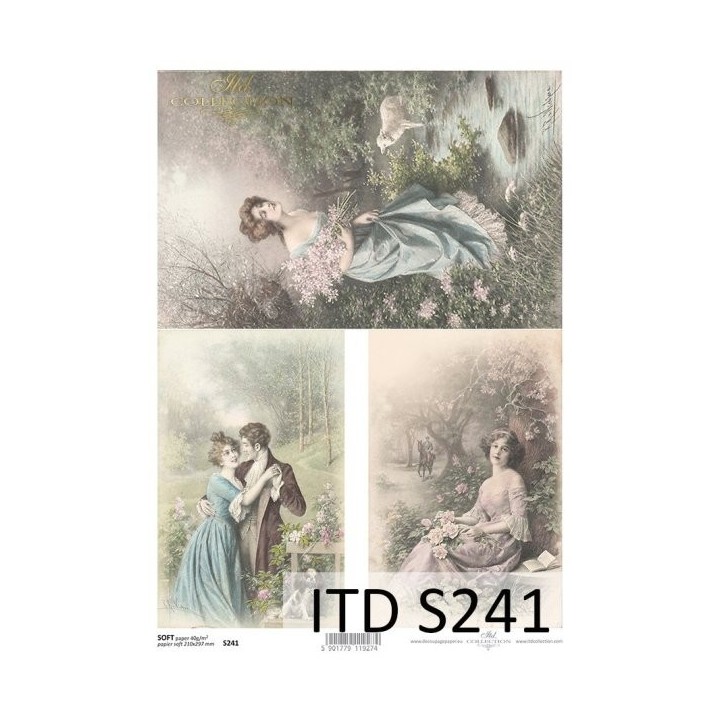 Decoupagepapier Zacht ITD S0241