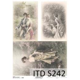 Decoupagepapier Soft ITD S0242