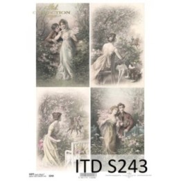 Decoupagepapier Soft ITD S0243