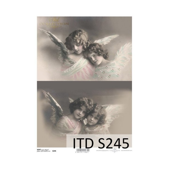 Decoupagepapier Soft ITD S0245