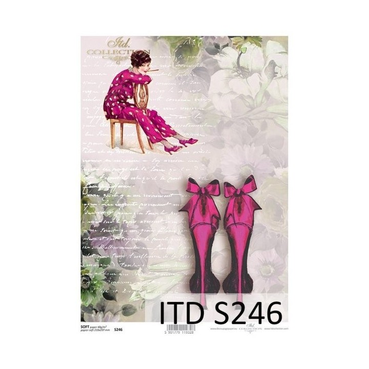 Decoupagepapier Soft ITD S0246
