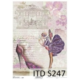 Decoupagepapier Zacht ITD S0247