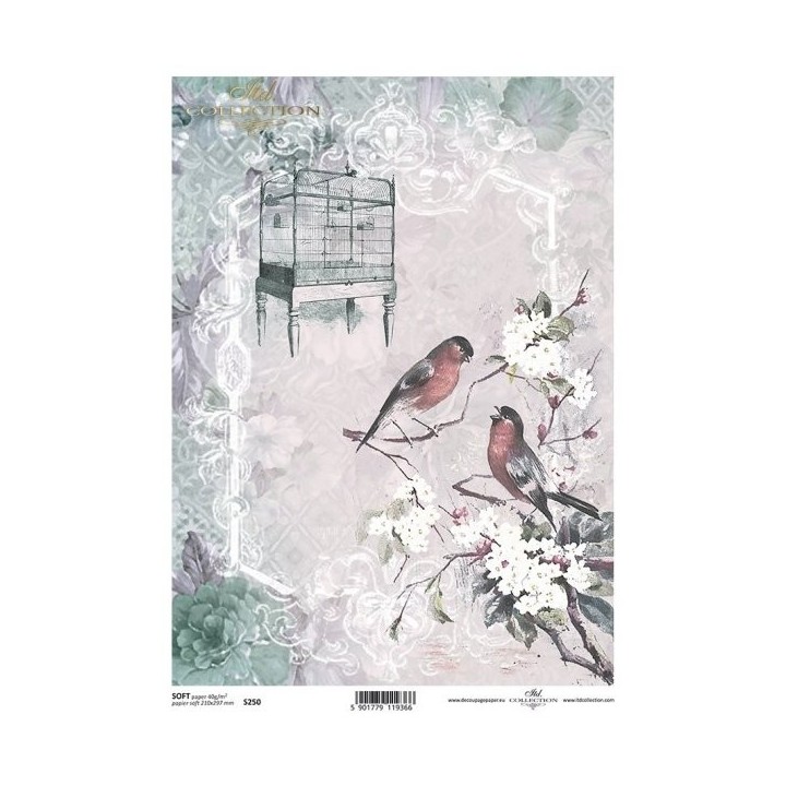 Decoupagepapier Soft ITD S0250