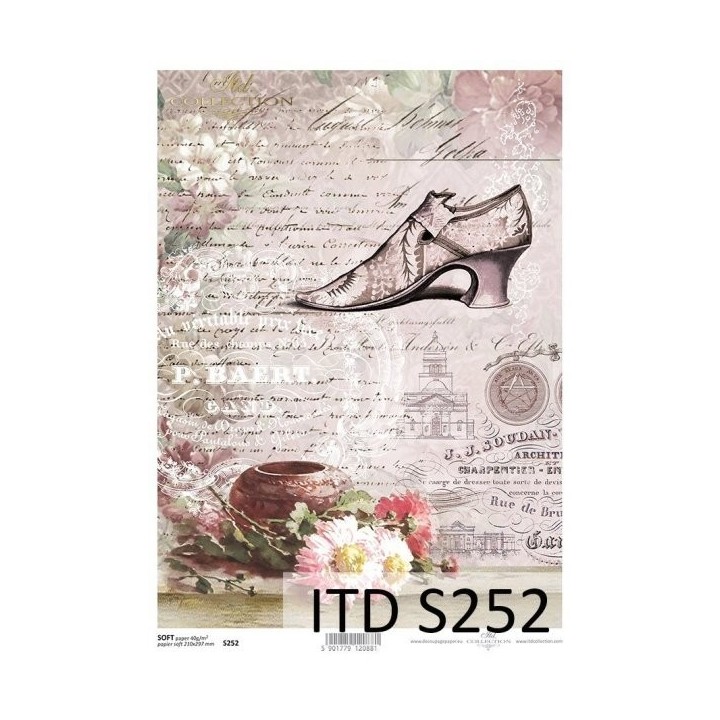 Decoupagepapier Soft ITD S0252