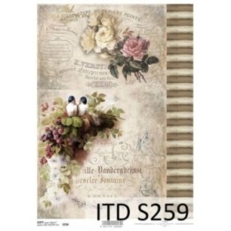 Decoupagepapier Zacht ITD S0259