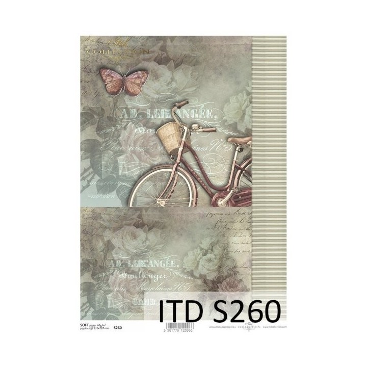 Decoupagepapier Soft ITD S0260