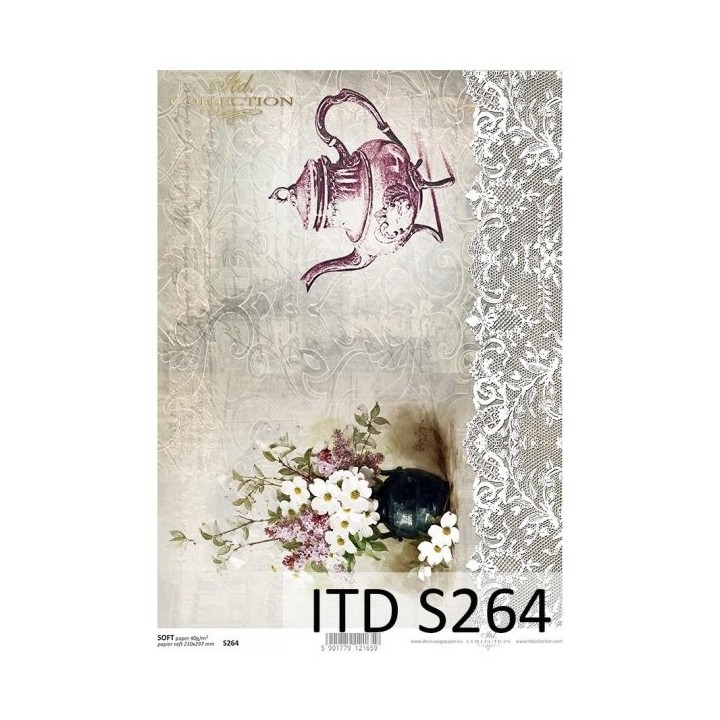Decoupagepapier Soft ITD S0264