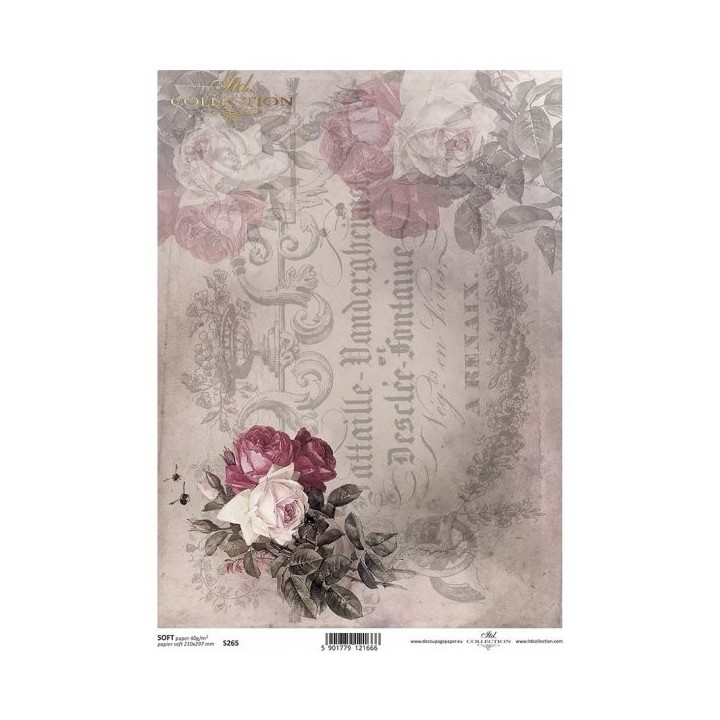 Decoupagepapier Soft ITD S0265