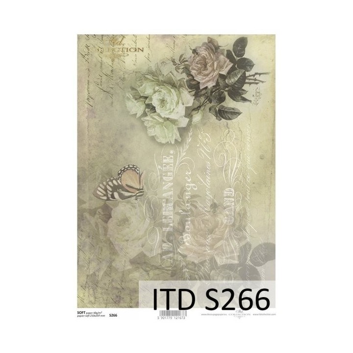 Decoupagepapier Soft ITD S0266