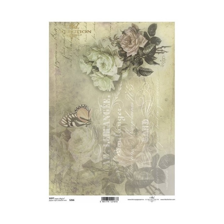 Decoupagepapier Soft ITD S0266