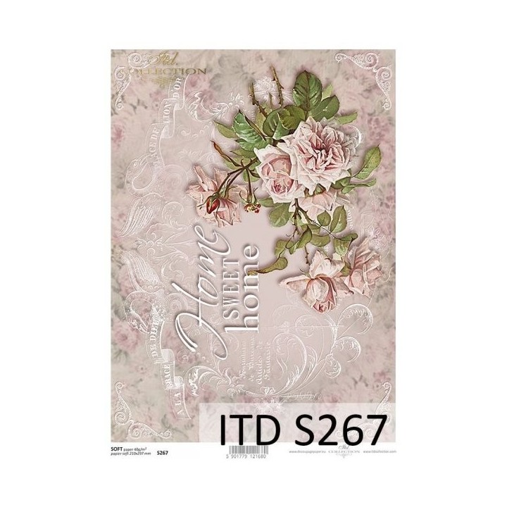 Decoupagepapier Zacht ITD S0267