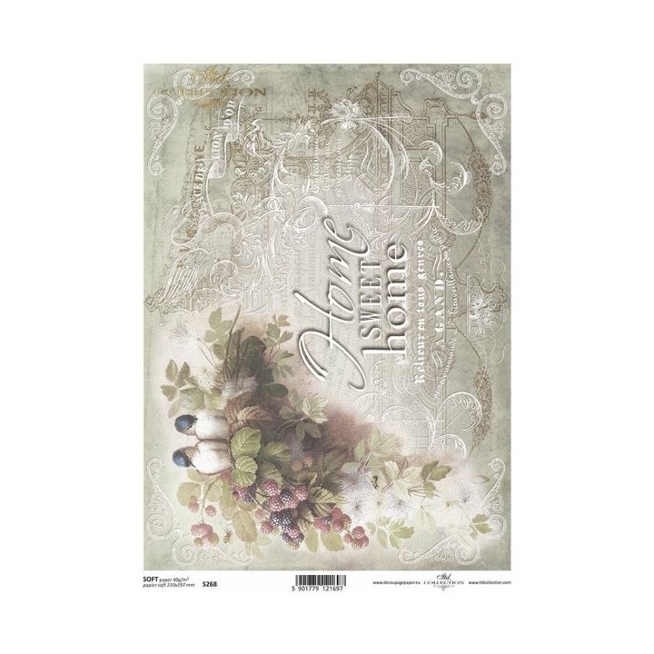 Decoupagepapier Soft ITD S0268