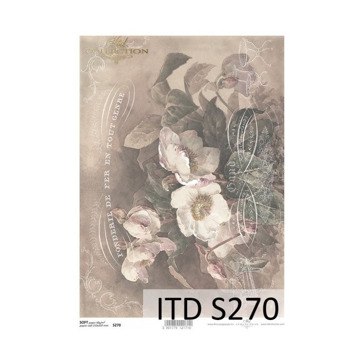Decoupagepapier Soft ITD S0270