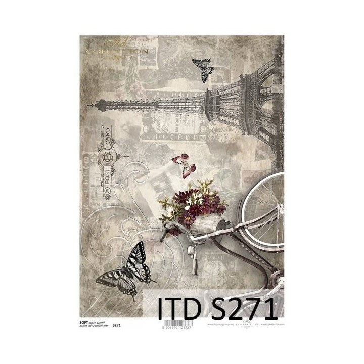 Decoupagepapier Zacht ITD S0271