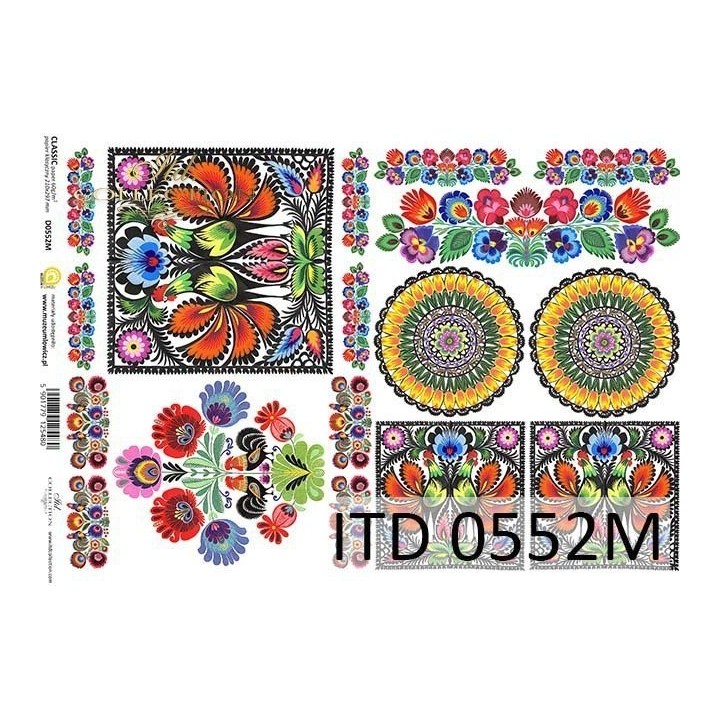 Decoupagepapier ITD D0552M