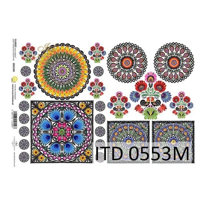 Decoupagepapier ITD D0553M