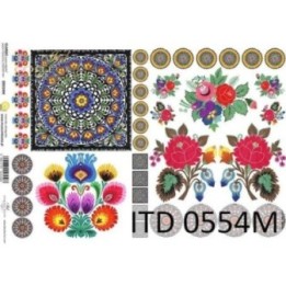Decoupagepapier ITD D0554M