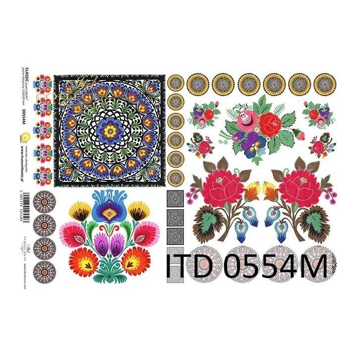 Decoupagepapier ITD D0554M