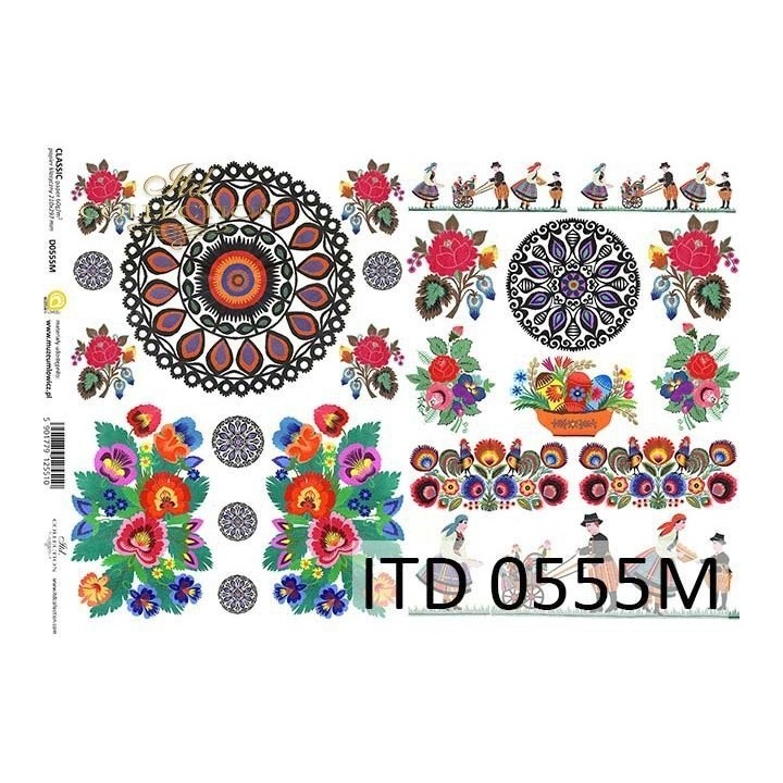 Decoupagepapier ITD D0555M