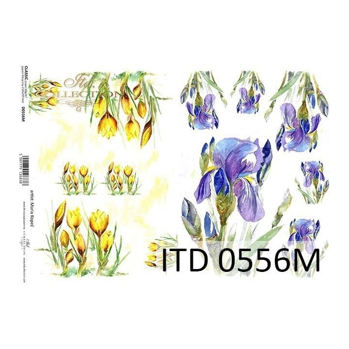 Decoupagepapier ITD D0556M