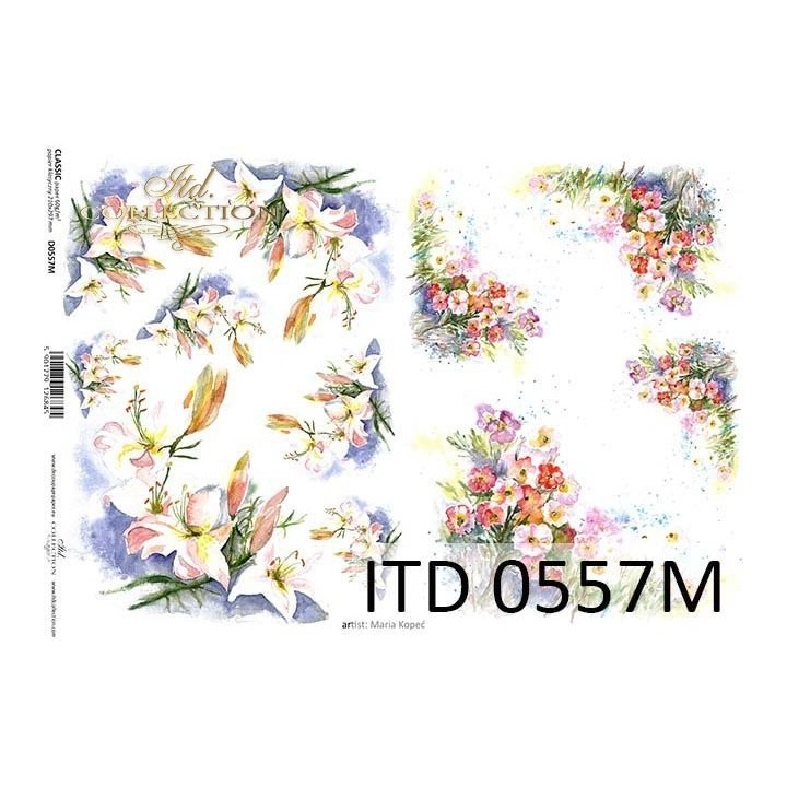 Decoupagepapier ITD D0557M
