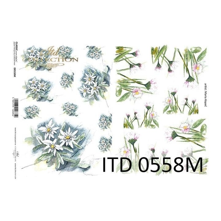 Decoupagepapier ITD D0558M
