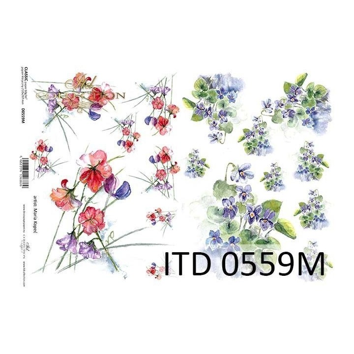 Decoupagepapier ITD D0559M