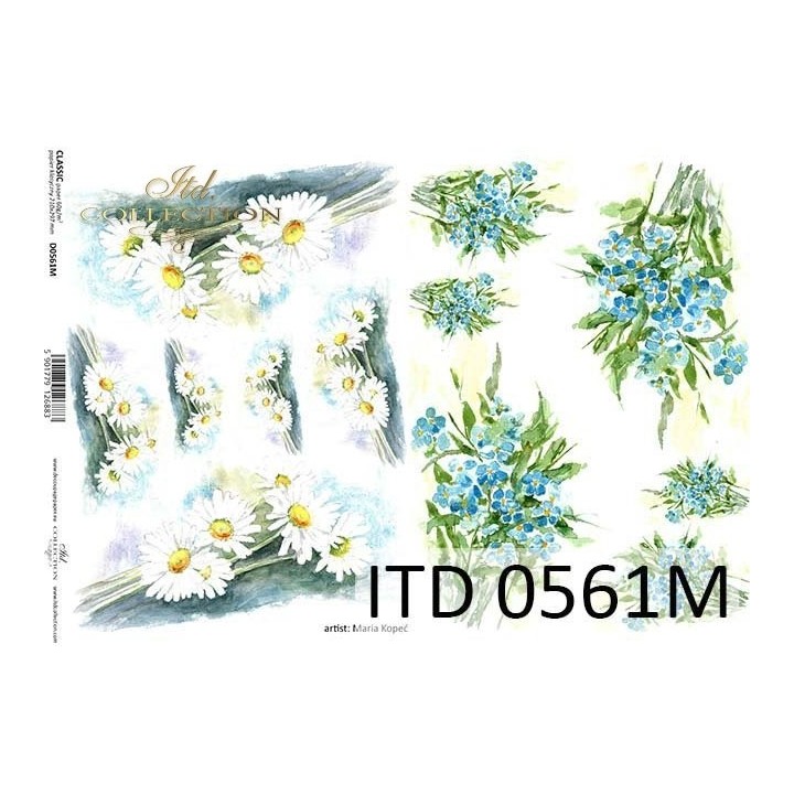 Decoupagepapier ITD D0561M