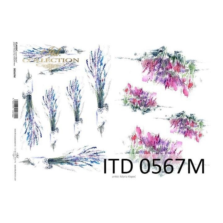 Decoupagepapier ITD D0567M