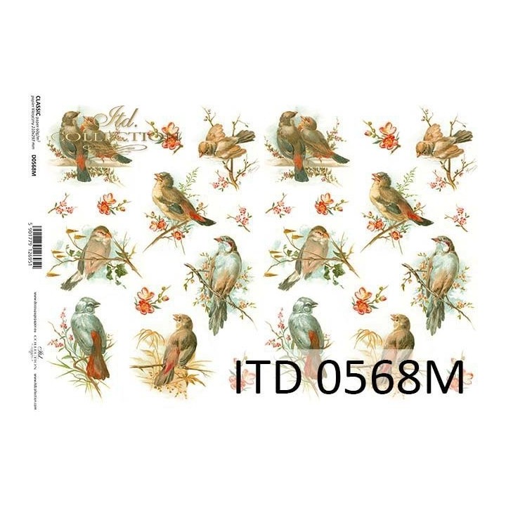 Decoupagepapier ITD D0568M
