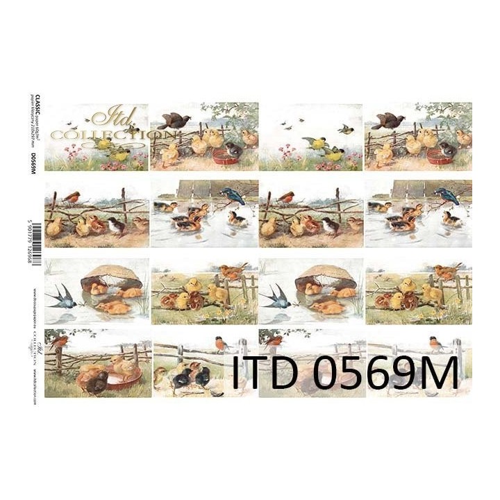 Decoupagepapier ITD D0569M