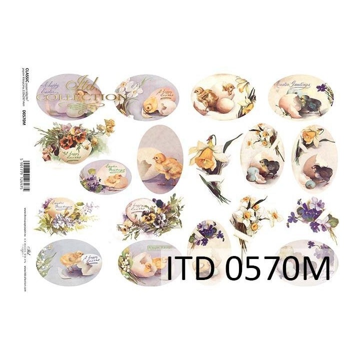 Decoupagepapier ITD D0570M