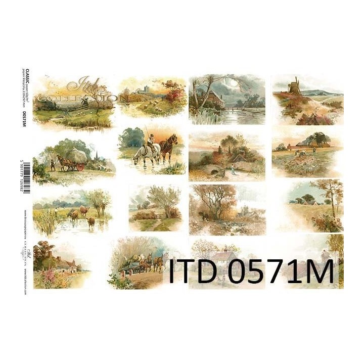 Decoupagepapier ITD D0571M