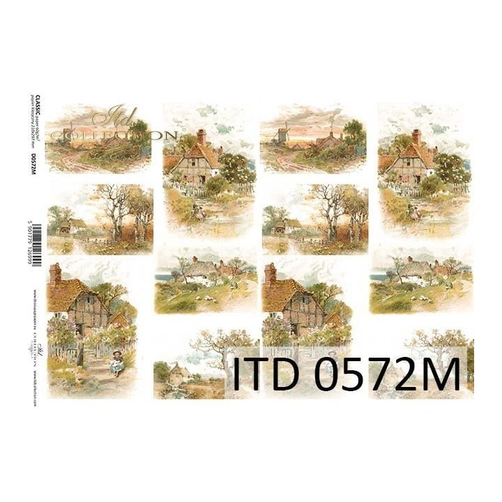 Decoupagepapier ITD D0572M