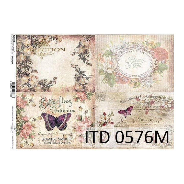Decoupagepapier ITD D0576M