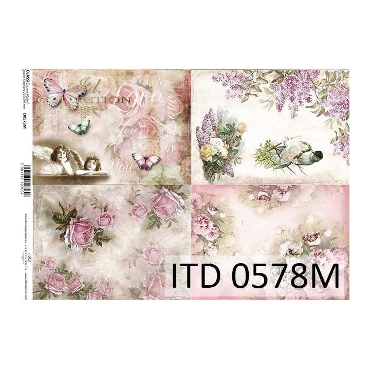 Decoupagepapier ITD D0578M