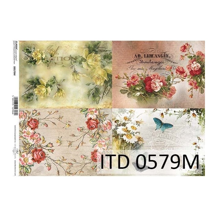 Decoupagepapier ITD D0579M