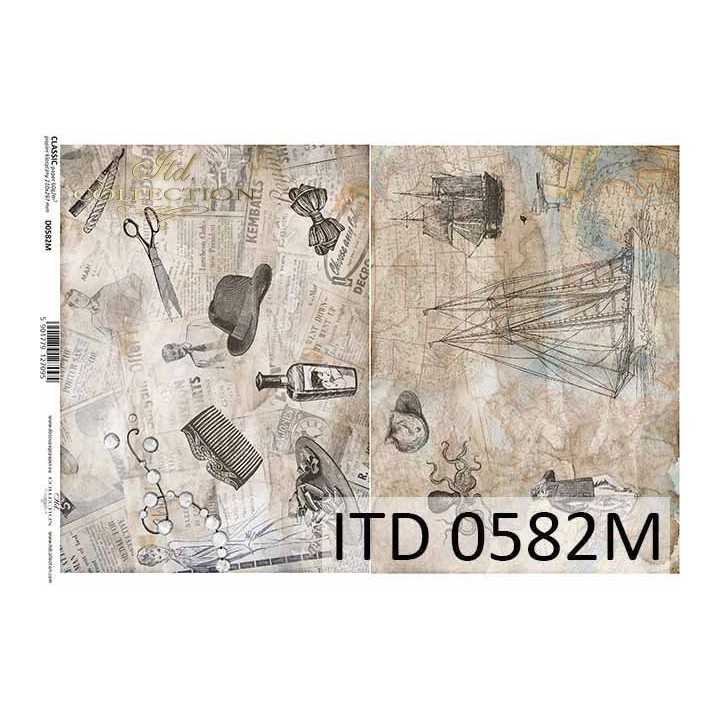 Decoupagepapier ITD D0582M
