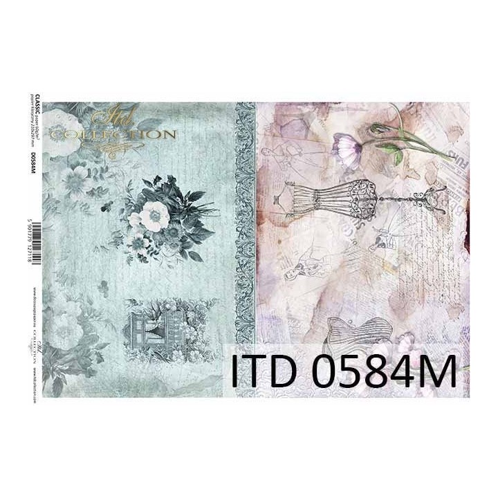 Decoupagepapier ITD D0584M