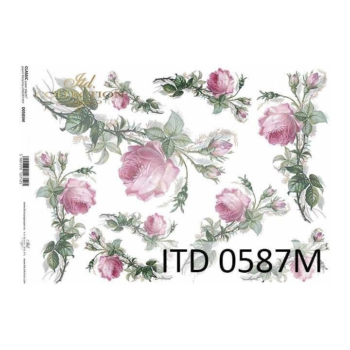 Decoupagepapier ITD D0587M