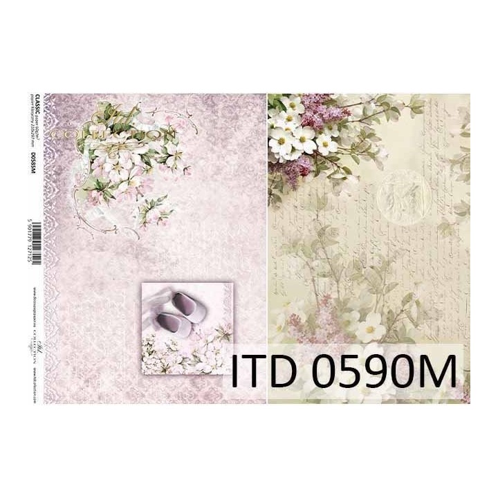 Decoupagepapier ITD D0590M